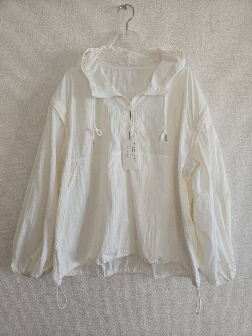 Mariae Hooded 2-way Anorak White
